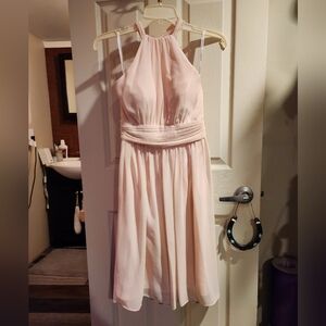 Bill Levkoff Strapless Blush Dress